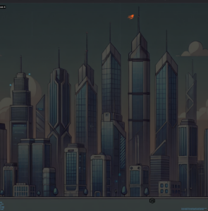 screenshot showing zoomed out view of the game